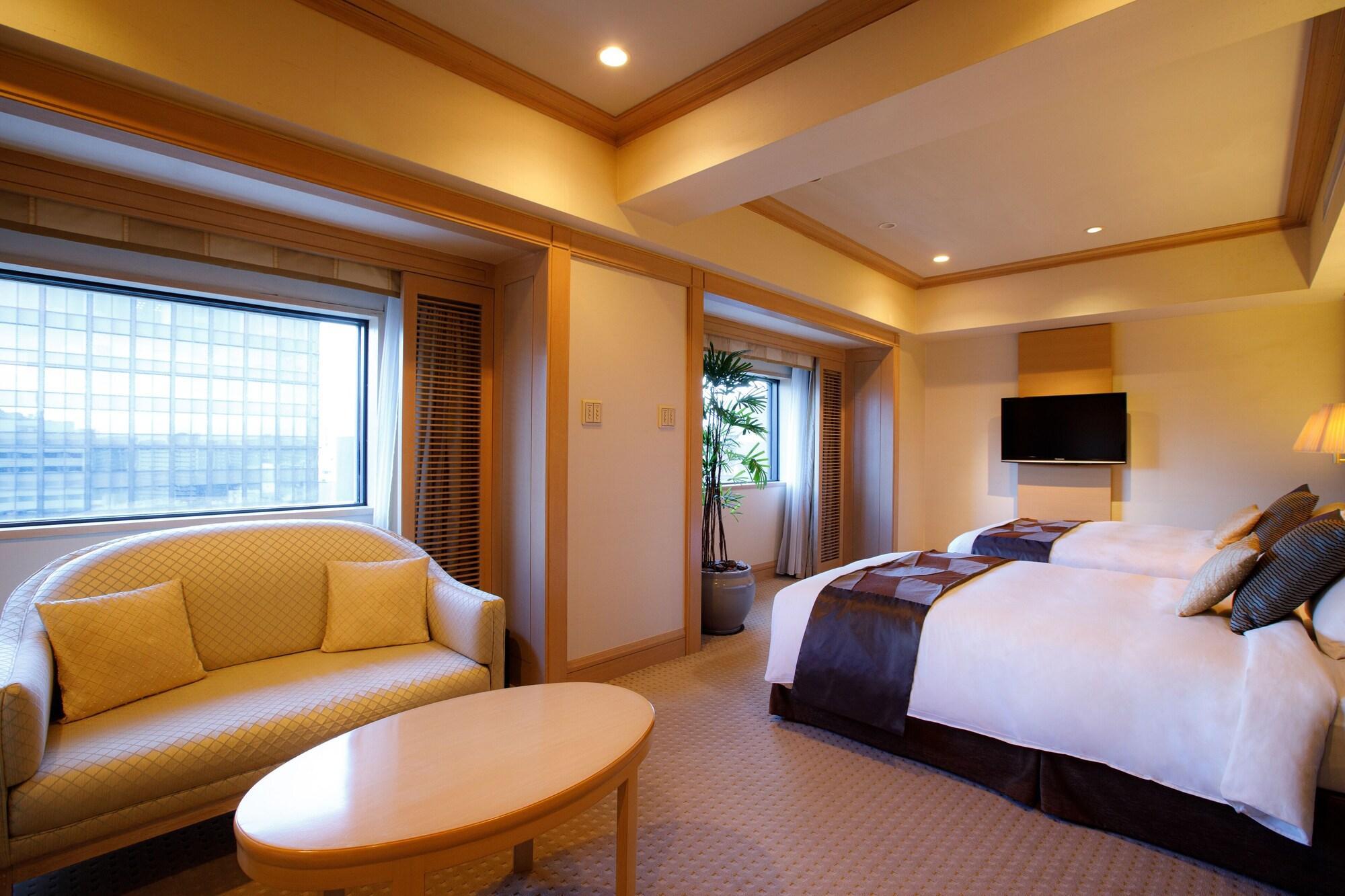 Hotel New Otani Hakata Fukuoka  Dış mekan fotoğraf A room at the hotel
